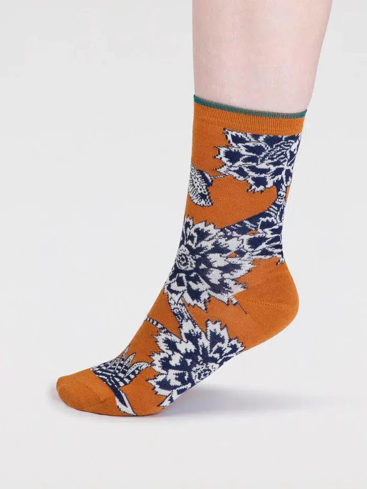 Freja GOTS Organic Cotton Abstract Flower Socks