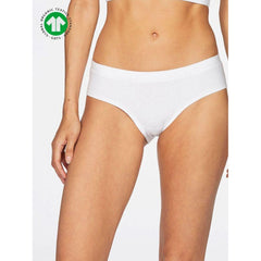 Gots Organic Cotton Bikini Briefs - White