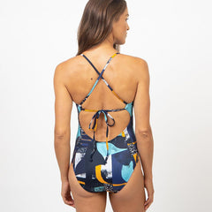 Harlequin Swimsuit - Midnight Pattern