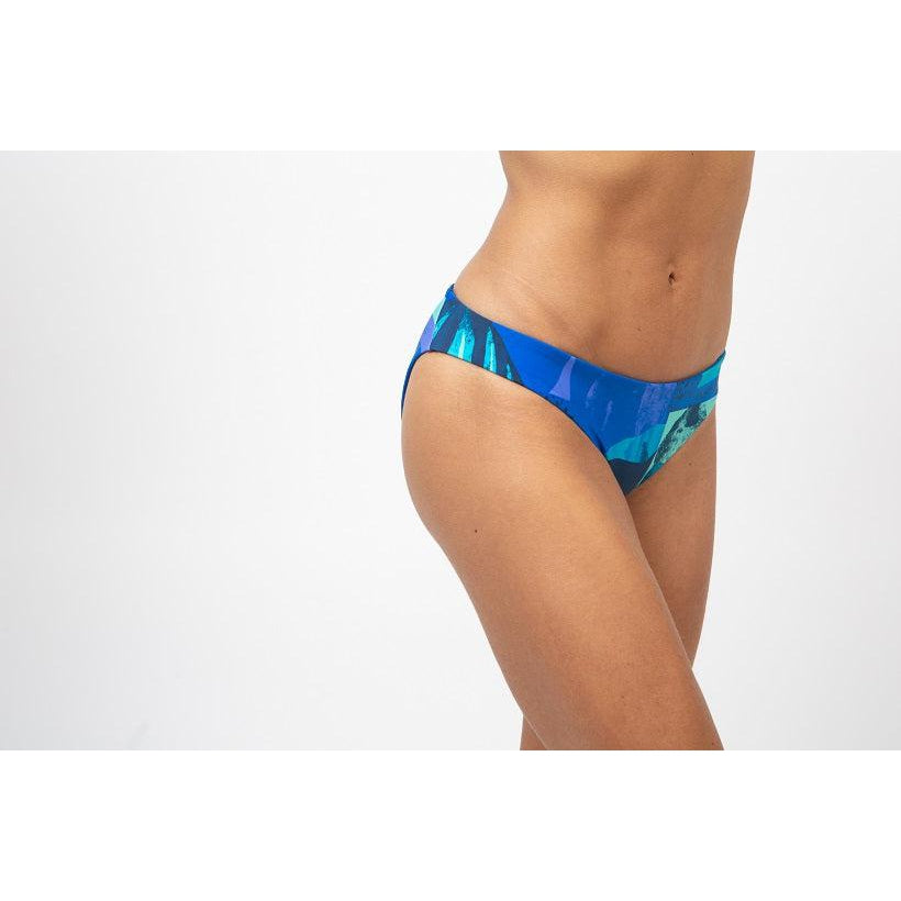 Tiger Reversible Bikini Bottom - Blue Pattern