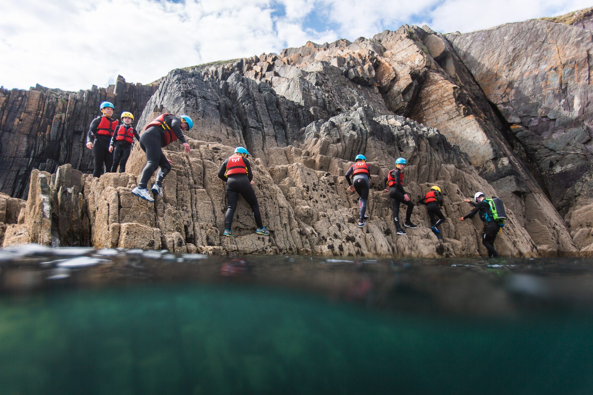 Outdoor education instructor leading a practical learning session